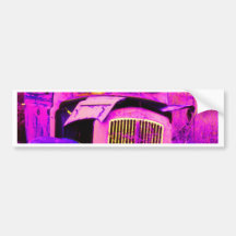 van purple bumper sticker
