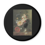 Van Spaendonck Chinese Aster and Balsam in a glass magnets