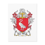 Van Wyk Family Crest postcards