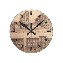 Vancouver Clock Gifts Decor Gastown Wall Clock