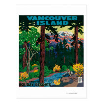 Vancouver Island Advertising Poster postcards