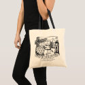 Vancouver Souvenir Tote Bag Landmark Art Bags
