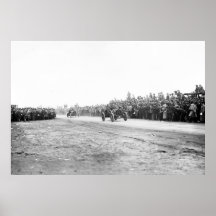 Vanderbilt Cup Auto Race, early 1900s Print