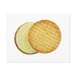 Vanilla cream biscuits postcards