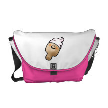 Vanilla ice cream courier bag