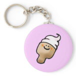 Vanilla ice cream keychains