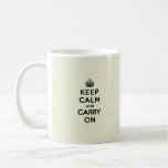 Vanilla Keep Calm and Carry On Mug