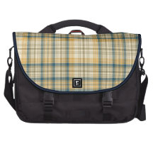 Vanilla Plaid Bags For Laptop