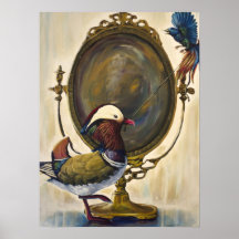 Vanity - Pop surrealism Birds Painting Poster