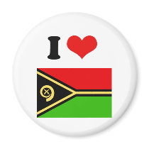 Vanuatu Flag Refrigerator Magnets