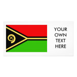 Vanuatu Flag Personalized Photo Card