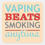 Vaping Beats Smoking Anytime Stickers