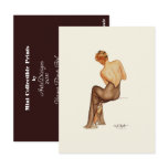 Vargas Pinup Girl - Mini Collectible Prints postcards