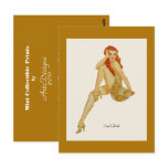 Vargas Pinup Girl - Mini Collectible Prints postcards