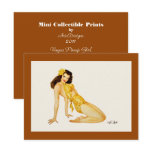 Vargas Pinup Girl - Mini Collectible Prints postcards