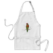 Variegated Parrakeet by Edward Lear Apron