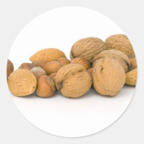 Various Nuts Including Hazelnuts Walnuts And Almon stickers