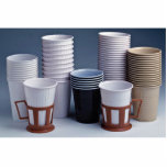Various plastic drinking cups Photo photo sculptures
