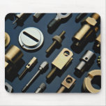 Various small nuts, bolts and screws mousepads