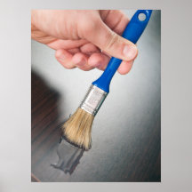 Varnishing wood poster