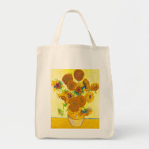 Vase of Fifteen Sunflowers, Van Gogh Bag