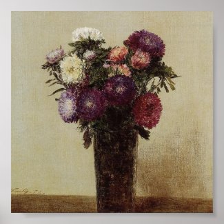 Vase of Flowers Fantin-Latour Poster