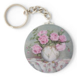 Vase of Roses Keychain