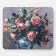 Vase of Roses Mousepad