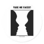 Vase Or Faces? (Optical Illusion) stickers