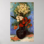 Vase with Carnations and Other Flowers by Van Gogh posters