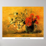 Vase with Carnations  by Vincent van Gogh Print