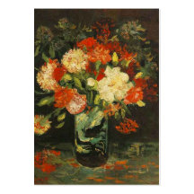 Vase with Carnations, van Gogh Business Card