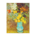 Vase with Daisies and Anemones Print postcards