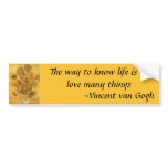Vase with Fifteen Sunflowers by Vincent van Gogh bumper stickers