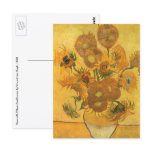 Vase with Fifteen Sunflowers by Vincent van Gogh postcards