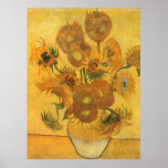 Vase with Fifteen Sunflowers by Vincent van Gogh posters