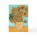 Vase with Twelve Sunflowers by Vincent van Gogh cards
