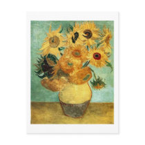 Vase with Twelve Sunflowers, Vincent van Gogh Post Cards