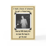 Vasectomy - Get Well cards