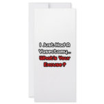 Vasectomy...What's Your Excuse? rack cards
