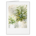 Vases green on gray cards