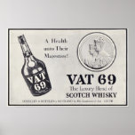 Vat 69 scotch wiskey posters