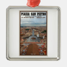 Vatican City - St Peters Square View Ornament