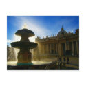 vatican fountain postcards