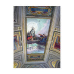 Vatican Museum Ceiling in Rome, Italy Postcard