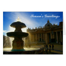 vatican seasons greetings greeting card