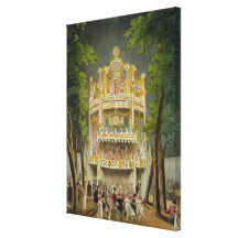 Vauxhall gardens, 1808 gallery wrap canvas