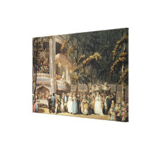 Vauxhall Gardens from Ackermann's Stretched Canvas Prints