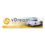 vDream Bumper Sticker (Yellow) bumper stickers