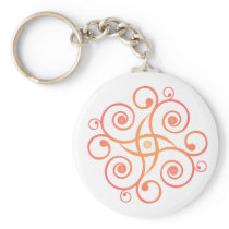 Vector Art: Gradient Spirals: Keychains
